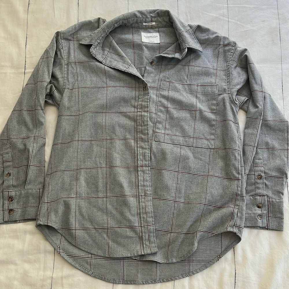 Abercrombie oversized flannel
